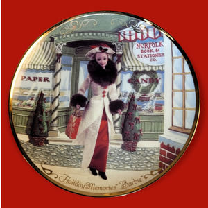 Vintage Collectible Holiday Memories BARBIE Plate 1997 Limited Edition COA